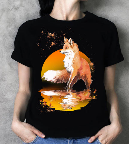 Mens Reflection Fox T-Shirt