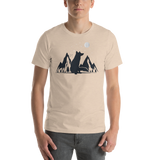 Mens Mountain and Moon Fox T-Shirt