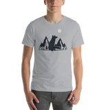 Mens Mountain and Moon Fox T-Shirt