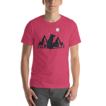 Mens Mountain and Moon Fox T-Shirt