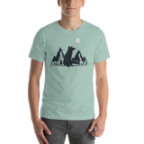 Mens Mountain and Moon Fox T-Shirt