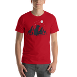 Mens Mountain and Moon Fox T-Shirt