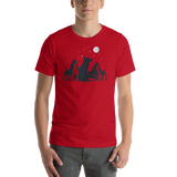 Mens Mountain and Moon Fox T-Shirt