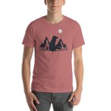 Mens Mountain and Moon Fox T-Shirt