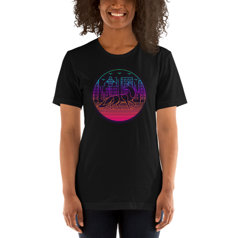 Womens City Lights Fox T-Shirt