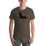 Mens Fennec Fox Silhouette T-Shirt