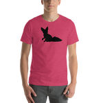 Mens Fennec Fox Silhouette T-Shirt