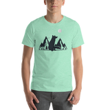 Mens Mountain and Moon Fox T-Shirt