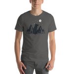 Mens Mountain and Moon Fox T-Shirt